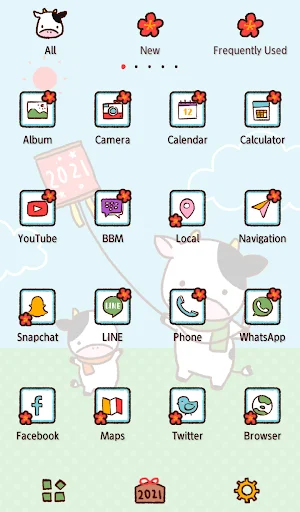 ดาวน์โหลดธีม Year of the Ox ฟรี – เปลี่ยนหน้าจอให้น่ารักสดใสด้วยน้องวัว - Screenshot 3