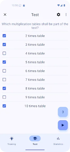ดาวน์โหลดแอป Times Tables เวอร์ชันล่าสุด – ฝึกสูตรคูณฟรีง่ายๆ - Screenshot 3