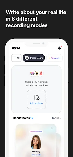 ดาวน์โหลด Mytypes เวอร์ชันล่าสุด – เขียนบันทึกประจำวันพร้อมสติกเกอร์น่ารัก - Screenshot 2