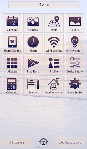 ดาวน์โหลด Morning Glow Theme +HOME ธีมทะเลแสนสงบฟรีสำหรับ Android - Screenshot 2