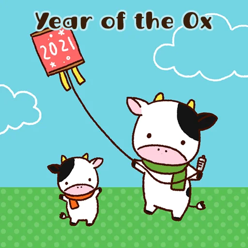 ดาวน์โหลดธีม Year of the Ox ฟรี – เปลี่ยนหน้าจอให้น่ารักสดใสด้วยน้องวัว