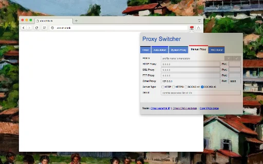 Proxy Switcher and Manager ดาวน์โหลดฟรี – จัดการ Proxy ได้ง่ายบน Chrome - Screenshot 1