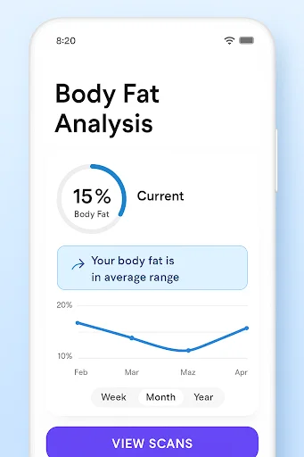 ดาวน์โหลด Formfy: AI Body Fat Scanner ล่าสุด – วัดไขมันและดูแลสุขภาพด้วย AI ฟรี - Screenshot 4