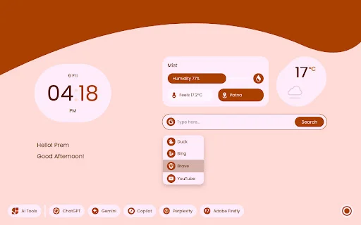 ดาวน์โหลด MYNT: Material You New Tab – ปรับแต่งหน้าแท็บใหม่ให้สวยทันสมัย - Screenshot 5
