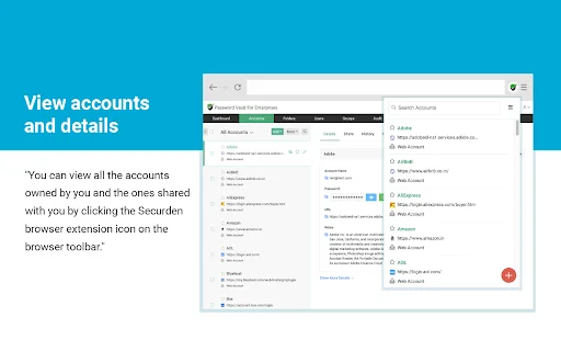 ดาวน์โหลด Securden ล่าสุด – โปรแกรมจัดการรหัสผ่านสำหรับองค์กร ปลอดภัยสูง - Screenshot 1