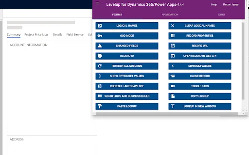 Level up for Dynamics 365/Power Apps – ส่วนขยายเพิ่มประสิทธิภาพการทำงาน - Screenshot 1
