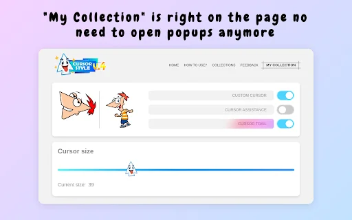 Cursor Style – เปลี่ยนเมาส์ให้สวยเท่ด้วยเคอร์เซอร์และเอฟเฟกต์สุดคูล - Screenshot 1