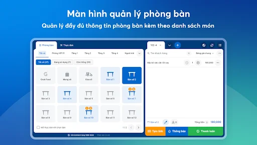 ดาวน์โหลด KiotViet Máy POS สำหรับร้านอาหาร – ระบบจัดการร้านอาหารครบวงจร - Screenshot 6
