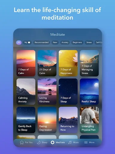 ดาวน์โหลด Calm แอปช่วยนอนหลับและทำสมาธิยอดนิยม – ผ่อนคลายความเครียดได้ทุกวัน - Screenshot 18