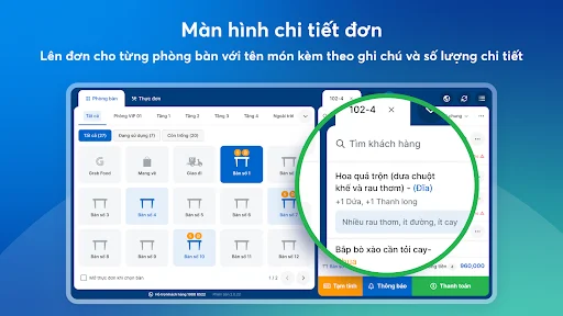ดาวน์โหลด KiotViet Máy POS สำหรับร้านอาหาร – ระบบจัดการร้านอาหารครบวงจร - Screenshot 8