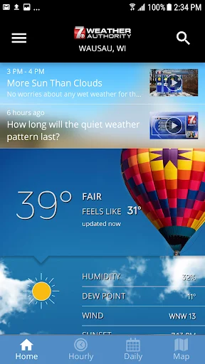 ดาวน์โหลด WSAW WZAW First Alert Weather ล่าสุด – พยากรณ์อากาศแม่นยำฟรี - Screenshot 1