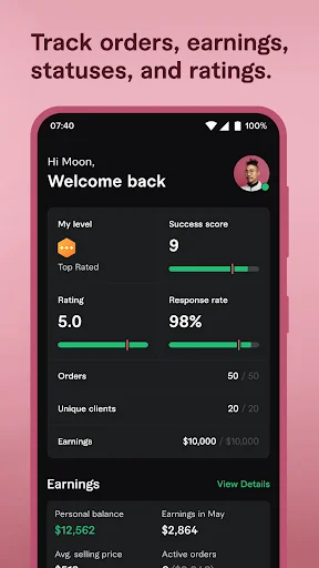 ดาวน์โหลด Fiverr แอปหางานฟรีแลนซ์ระดับโลก – รับงานและสร้างรายได้ง่ายๆ - Screenshot 8
