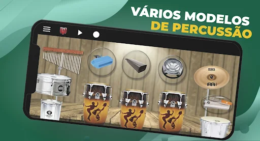 ดาวน์โหลด Percussion instruments: drums ล่าสุด – สนุกกับกลองเสมือนจริงฟรี - Screenshot 2