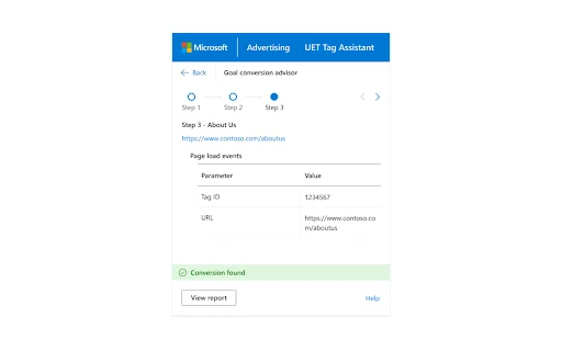 ดาวน์โหลด UET Tag Helper ล่าสุด – เครื่องมือตรวจสอบ Microsoft Ads ฟรี - Screenshot 1