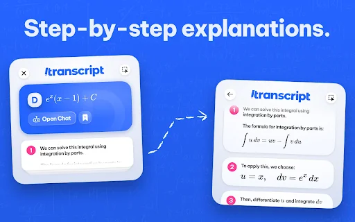 ดาวน์โหลด Transcript – AI Homework Helper ตัวช่วยเรียนอัจฉริยะสำหรับนักเรียน - Screenshot 2