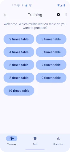 ดาวน์โหลดแอป Times Tables เวอร์ชันล่าสุด – ฝึกสูตรคูณฟรีง่ายๆ - Screenshot 1