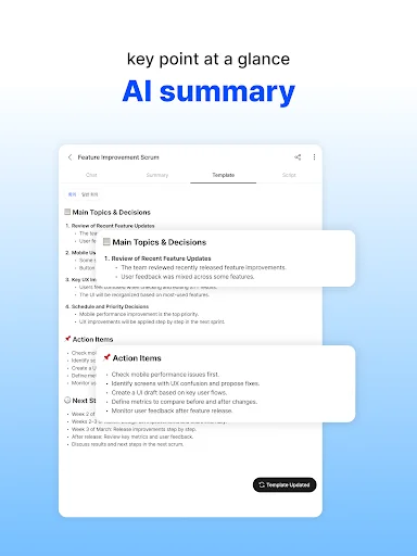 ดาวน์โหลด daglo – All-in-one AI ล่าสุด – ตัวช่วยสรุปการประชุมและถอดเสียงอัจฉริยะ - Screenshot 13