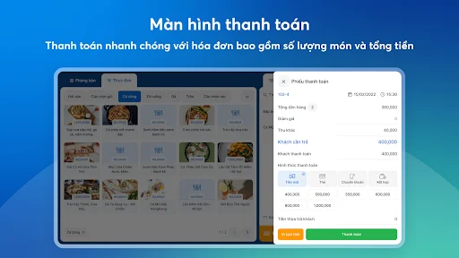 ดาวน์โหลด KiotViet Máy POS สำหรับร้านอาหาร – ระบบจัดการร้านอาหารครบวงจร - Screenshot 9