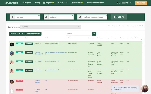 ดาวน์โหลด GetEmail.io ล่าสุด – ค้นหาอีเมลธุรกิจได้ง่ายในคลิกเดียว - Screenshot 1