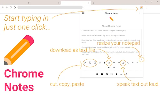 ดาวน์โหลด Chrome Notes ส่วนขยายจดบันทึกฟรี ใช้ง่าย สะดวก รวดเร็ว - Screenshot 1