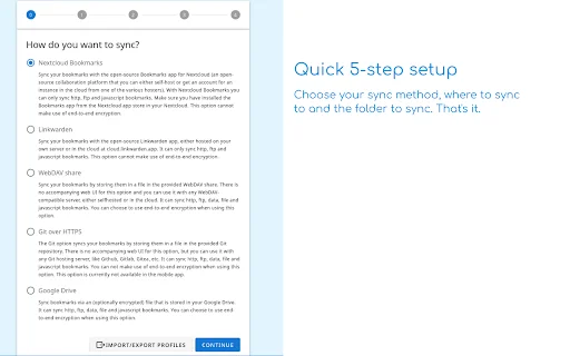 ดาวน์โหลด Floccus Bookmarks Sync ล่าสุด – ซิงค์บุ๊กมาร์กข้ามเบราว์เซอร์ฟรี - Screenshot 3