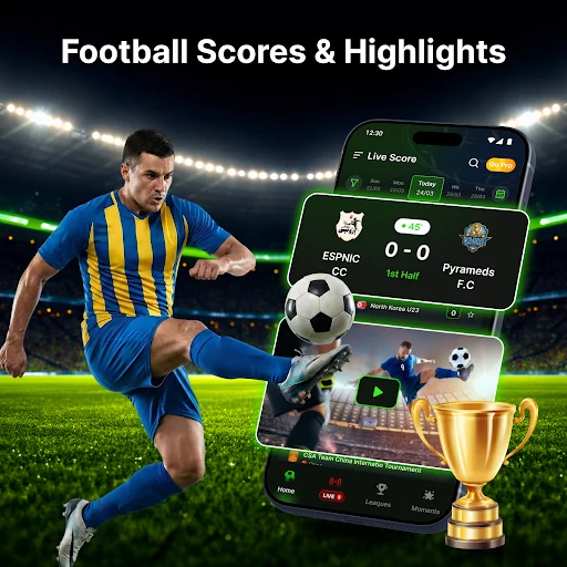 ดาวน์โหลด 24Score: Football Live Scores ล่าสุด – ผลบอลสดแม่นยำฟรี - Screenshot 1