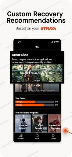 ดาวน์โหลด Recover Athletics ล่าสุด – แอปฟื้นฟูร่างกายจาก Strava - Screenshot 1