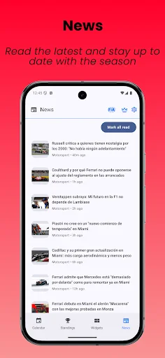 ดาวน์โหลด SpeedTrack Widgets ล่าสุด – ปฏิทินแข่งรถและอัปเดตฟรี - Screenshot 3