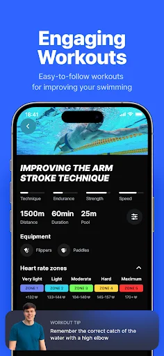 ดาวน์โหลด SwimUp – โค้ชว่ายน้ำส่วนตัว ฝึกซ้อมว่ายน้ำอย่างมืออาชีพ - Screenshot 6
