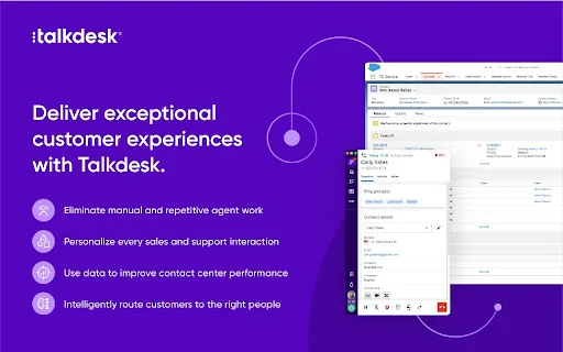 ดาวน์โหลด Talkdesk Click-to-Call ส่วนขยายโทรออกง่ายผ่านเบราว์เซอร์ - Screenshot 1