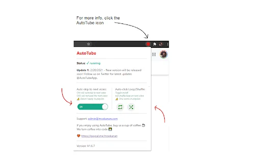 ดาวน์โหลด AutoTube – YouTube nonstop v2 ฟรี – ดูวิดีโอต่อเนื่องไม่สะดุด - Screenshot 3
