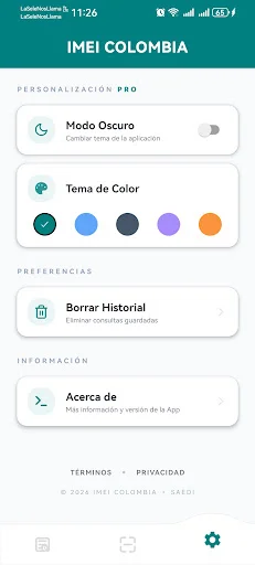 ดาวน์โหลดแอป IMEI COLOMBIA ล่าสุด – ตรวจสอบสถานะโทรศัพท์ฟรี - Screenshot 18