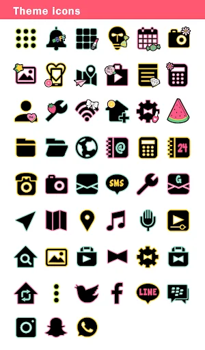 ดาวน์โหลด Cute Expressions Theme +HOME ฟรี – ปรับแต่งหน้าจอให้คิ้วท์สุดๆ - Screenshot 8