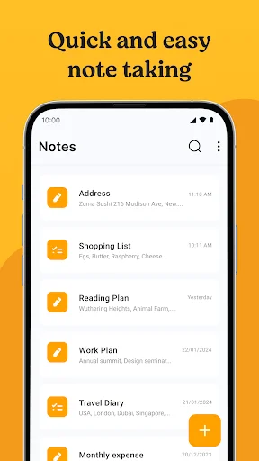 ดาวน์โหลด Notes เวอร์ชันล่าสุด – จดบันทึกและจัดการรายการสิ่งที่ต้องทำฟรี - Screenshot 2